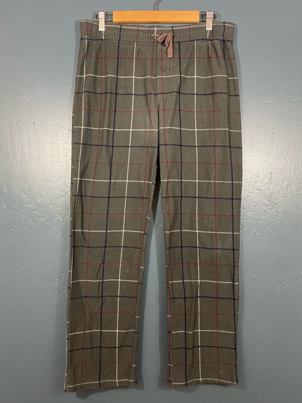 Goodfellow & Co Men’s Gray Plaid Drawstring Pajama Pants Size M